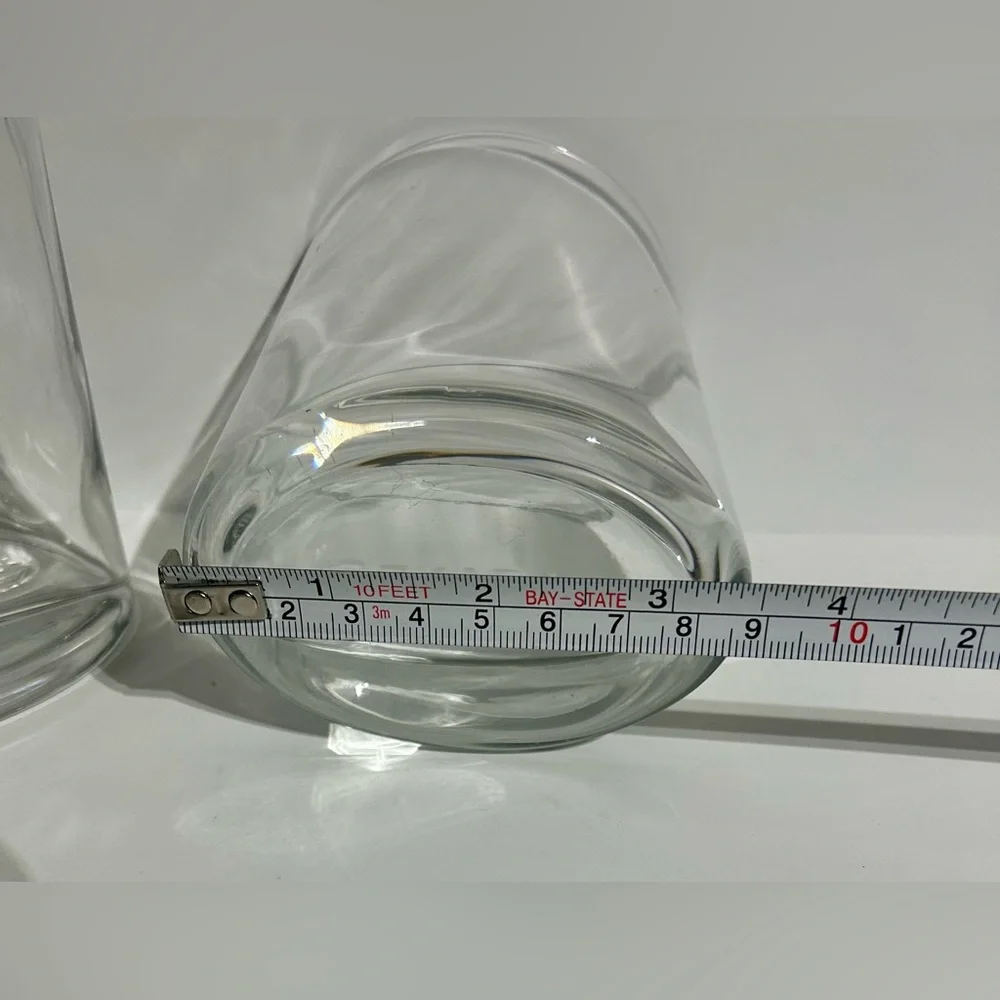 Reed & Barton Sloane Oval Bottom Round Top Lowball Old Fashioned Bar Glasses 2